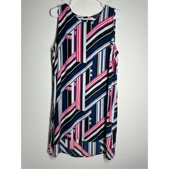 Vince Camuto Long Tunic Sleeveless Side Slits Multi Color Size L See description - Picture 1 of 14